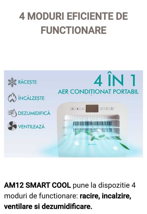 Aparat Aer condiționat portabil - racire, dezumidificare, incalzire