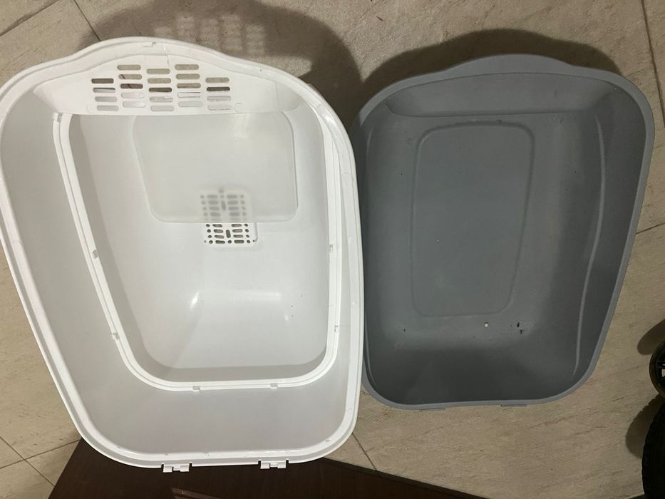 Мысыққа арналған лоток + ыдыс