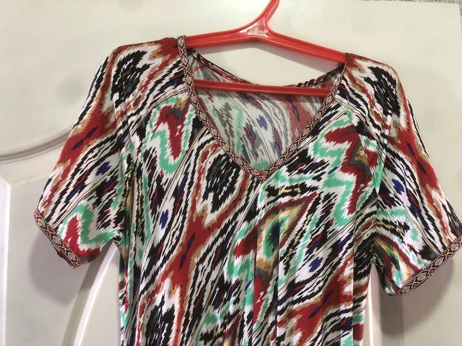 Национальное платье из штапеля