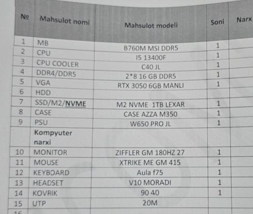 Sotildiii
Ona plata: MSI B760M DDR5
Operativ xo