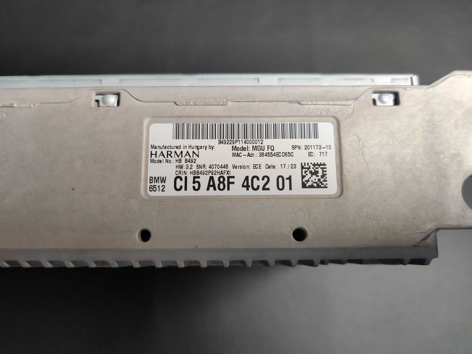 Unitate BMW MGU FQ B492 HW 3.2 - GPS- G01 G05 G16 G20 G30 G80 G82