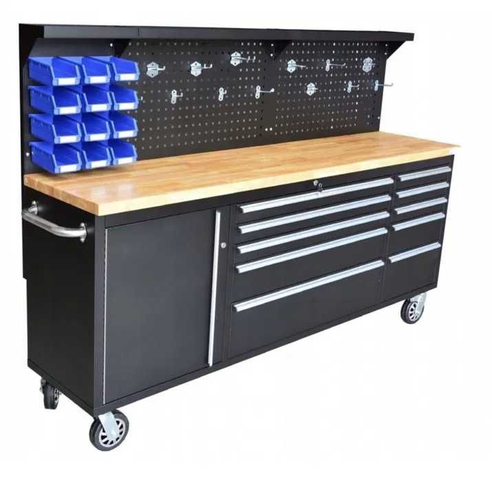 Подвижен шкаф за инструменти с работен плот HAWEK