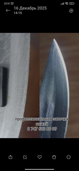 Профессиональная заточка ножей