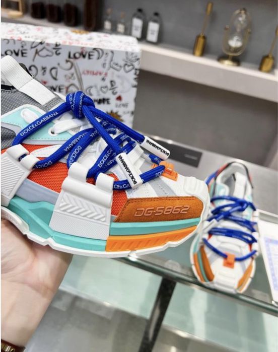 Adidasi Dolce Gabbana multicolor