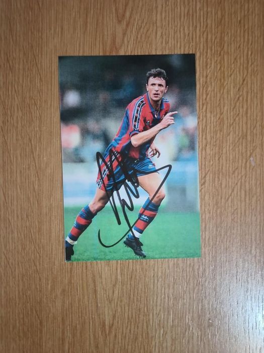 Poză cu Autograf - Gheorghe "Gică" Popescu