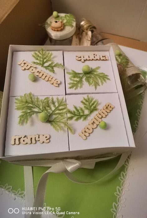 Наличен Комплект аксесоари за кръщене с кошница и хавлийка