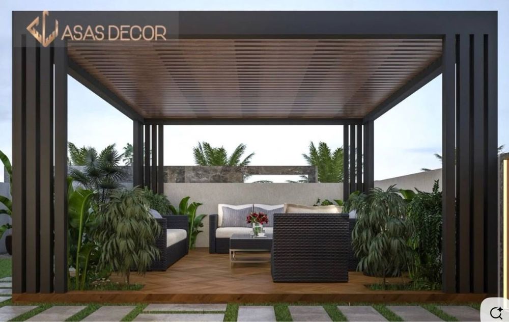 Hi-tech Naves Besedka besedki Навес бесдка