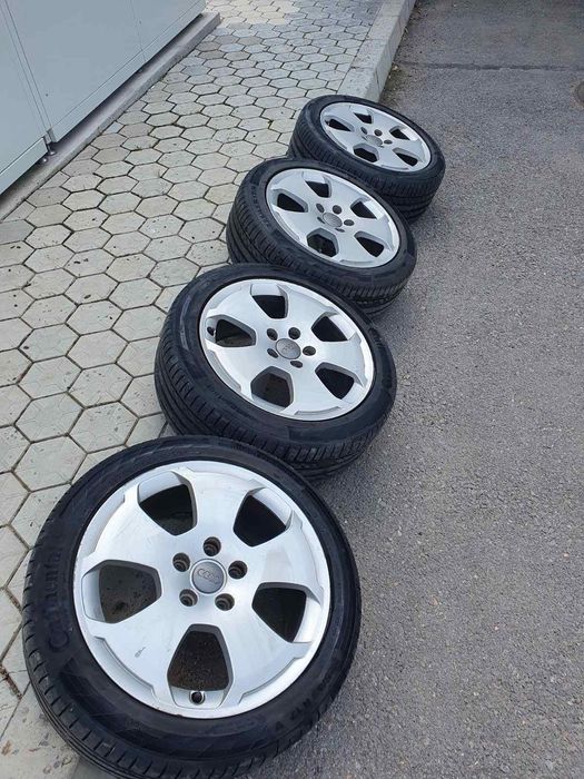 Лети джанти Audi VW 17 комплект с гуми Continental 225/45/17 VAG