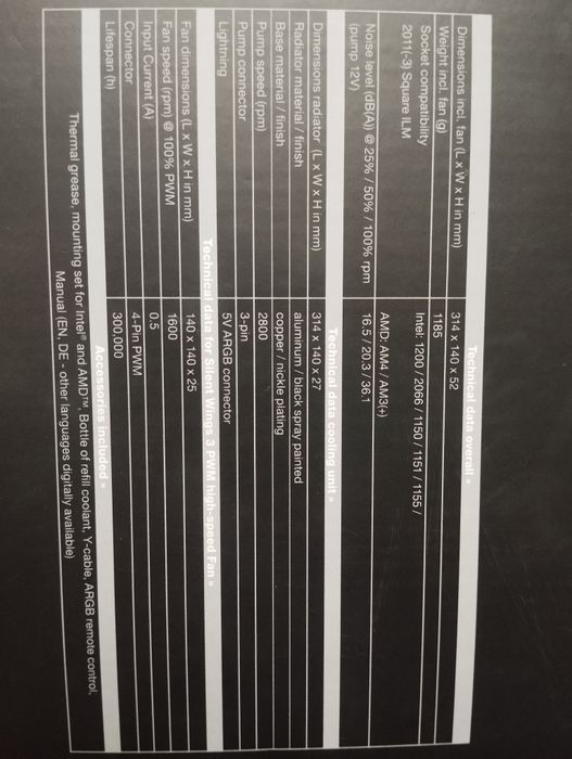 СЖО Be quiet Silent loop 2 280 mm