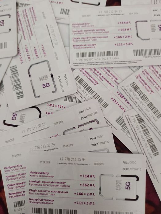 Новые номера с тарифом, минимальные цены