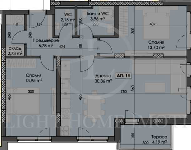 Продава се Тристаен апартамент в Пловдив, Тракия - 111 кв.м за 638 €/кв.м - Снимка #2