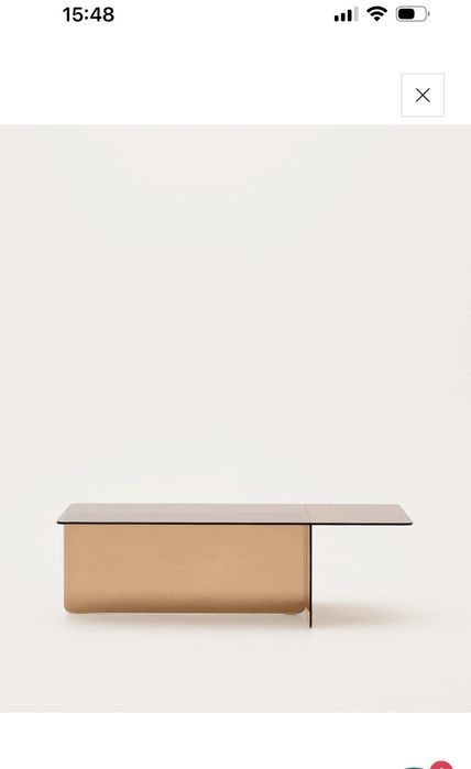 Стъклена холна маса “Zaren” от Kave Home