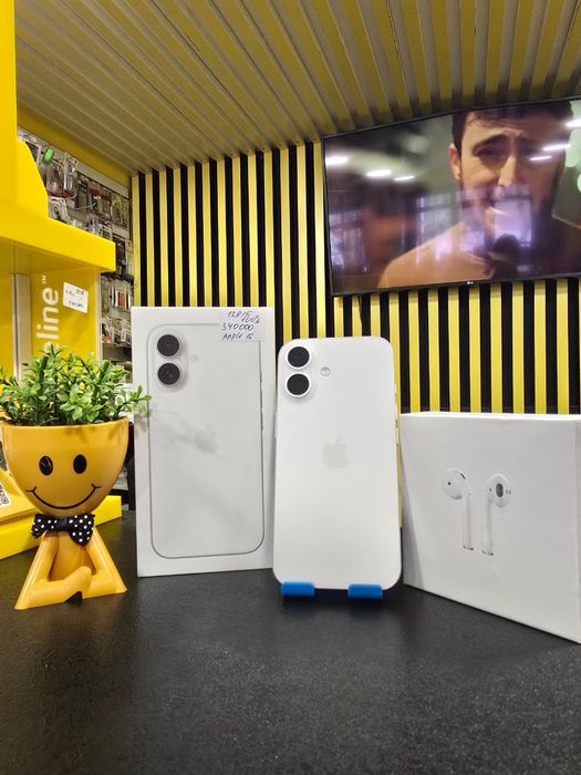 Apple iPhone 16, 128gb, 100%, Kaspi 0-0-12.