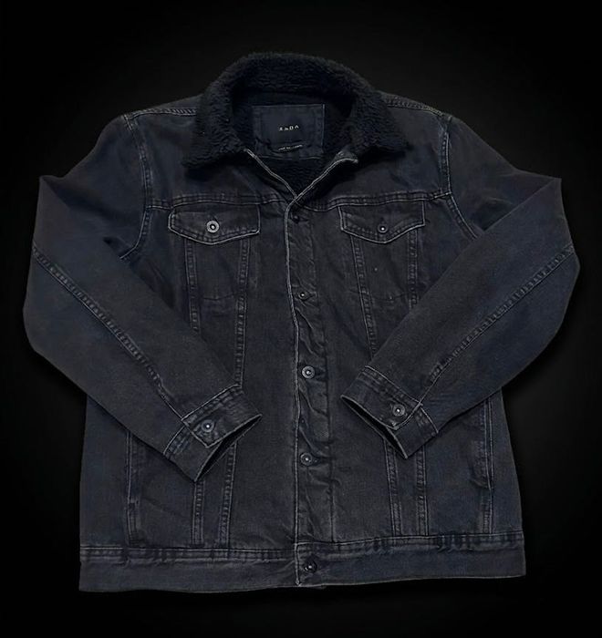 джинсовка zara, черная