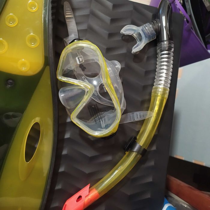 Детски плавници с мека перфектна маска и шнорхел 30-32