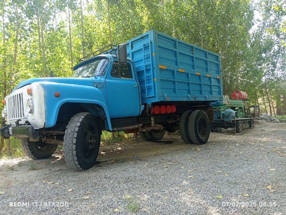 Gaz 53 ,yuk oʻzi agdaruchi 91. Yil mashina gaz dakumen joyida