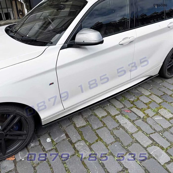 Добавки за прагове BMW 1 F20 F21 M Sport 2011–2019 черен гланц DBb006 бмв ф20 тунинг лайсни