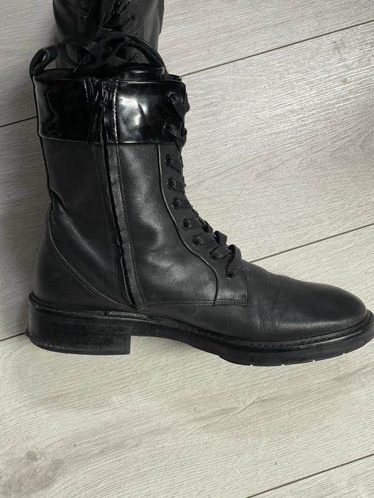 Calvin Klein боти кубинки естествена кожа