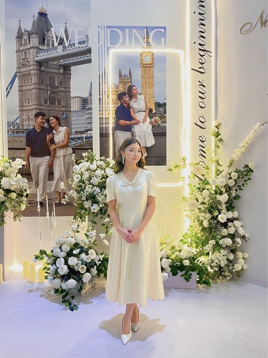 Платье вечернее, светлое