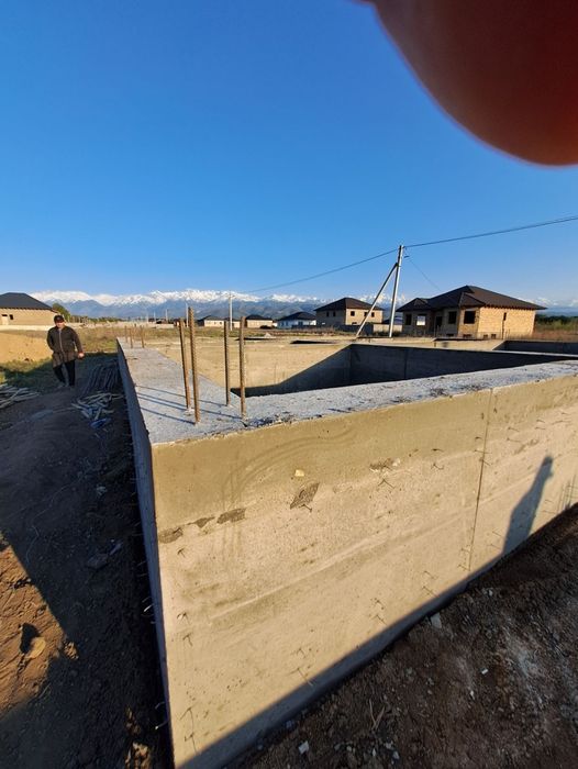 Заливка фундамента