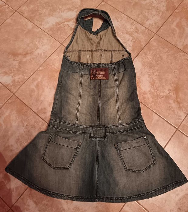 Дънкова къса рокля