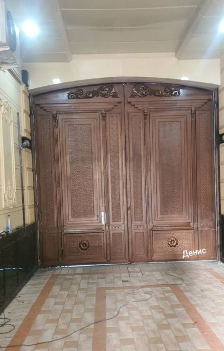 Ворота двухсторонние решетки на окна навес козырек двери беседки ковка