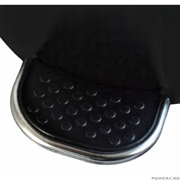 Cos de gunoi pentru baie, cu pedala, 3 litri, metalic, negru Sepio