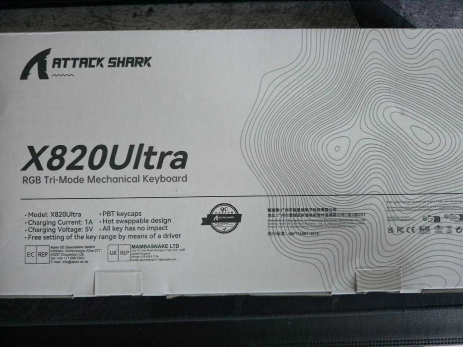Attack Shark X820Ultra tastatura mecanica 75% Tri-Mode ecran TFT