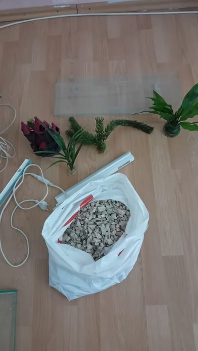 Acvariu peşti 60 L cu accesorii