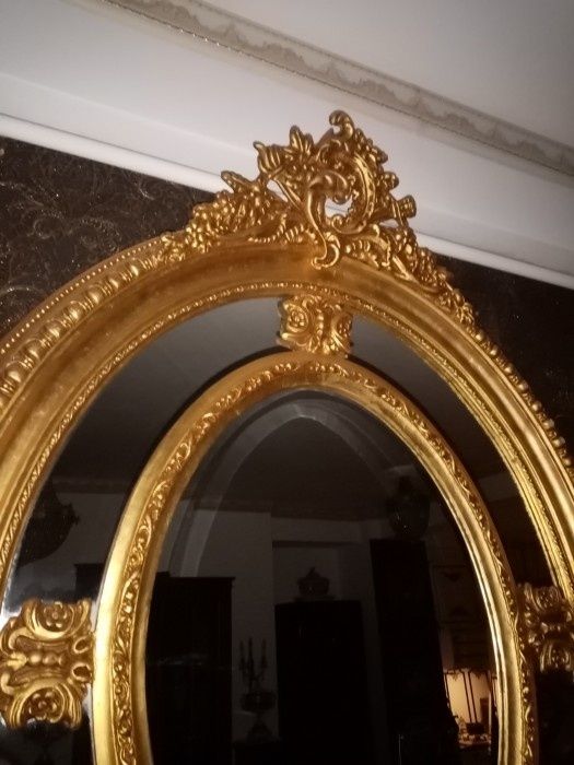 Oglinda de dimensiuni mari in stil francez rama structura din lemn mas
