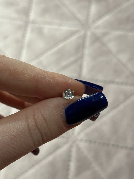 Cercei Pandora din argint cu inimioara roz