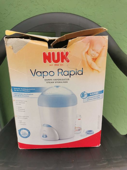 Стерилизатор NUK електрически Vapo Rapid за 6 шишета, 8мин.