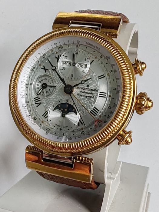 Ceas Jacques Lemans Automatic Chronograph Triplu Calendar Fazele Lunii Funcționează impecabil!