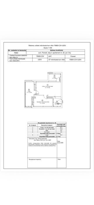 Apartamente noi pe strada Stejarului Floresti