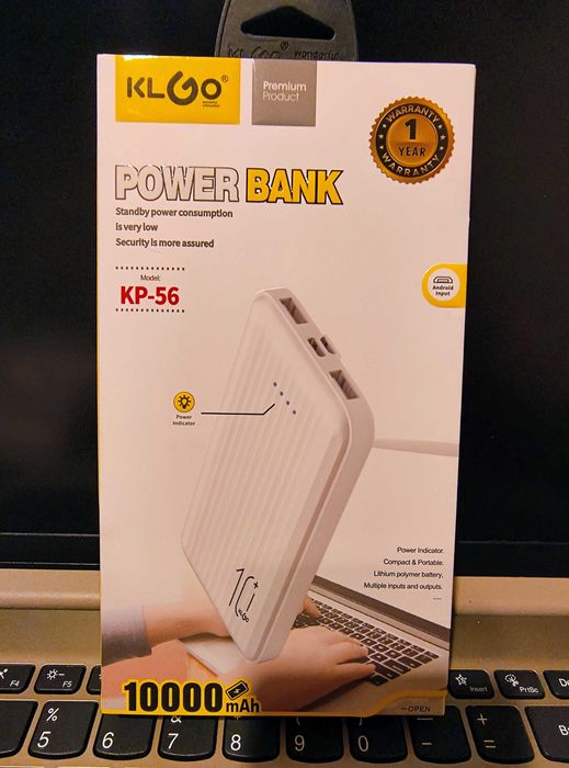 Baterie Externa KLGO KP-56, 10000 mAh, Incarcare Rapida