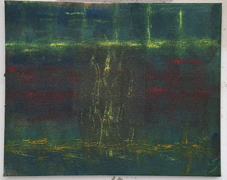 Pictura in ulei intitulata "Abis"