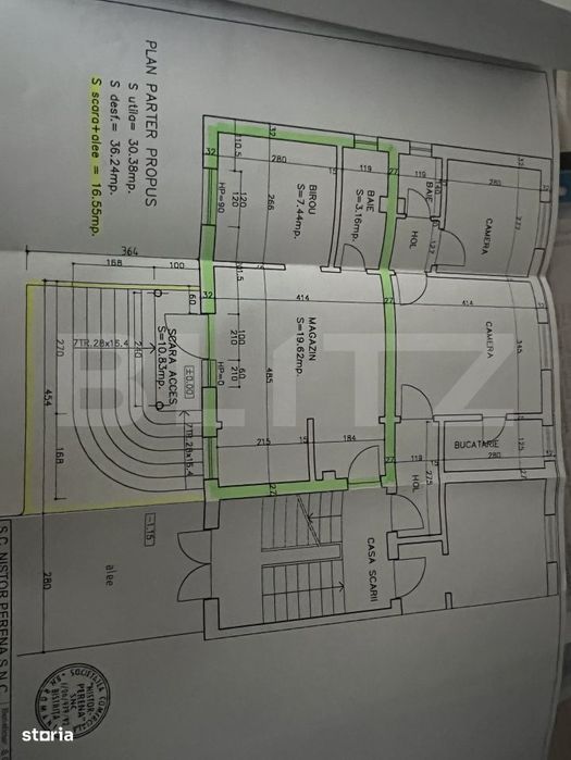 Spatiu comercial pretabil Amanet/Frizerie/Salon -Acces din Blvd.Deceba