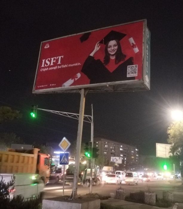 Bilbordlarda reklama // bannerlarda, led ekranlarda // tashqi reklama