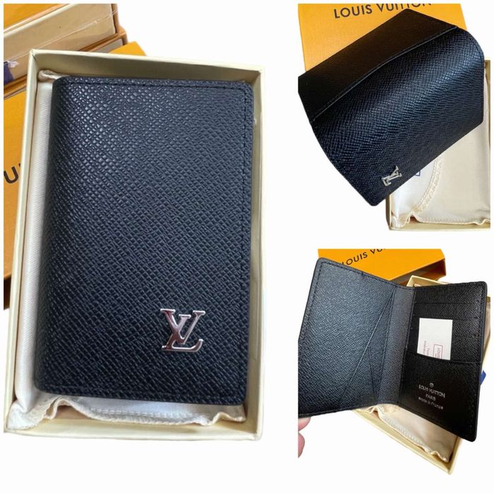 Портмонета от естествена кожа LV, Gucci,