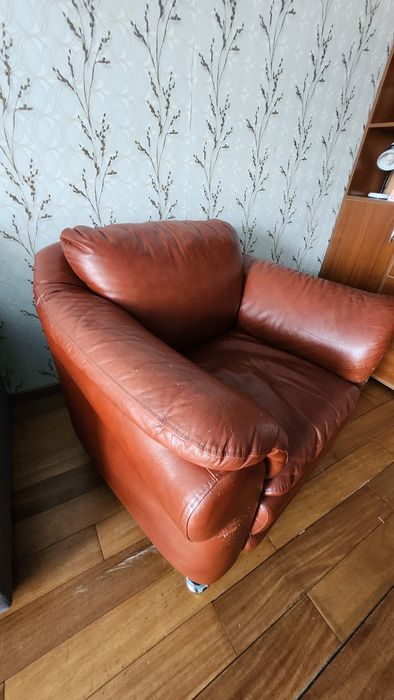 кресло кожаное,торг