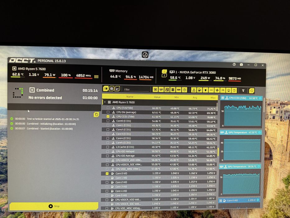 Pc Gaming RTX 3080-Ryzen 7600-16gb DDR5