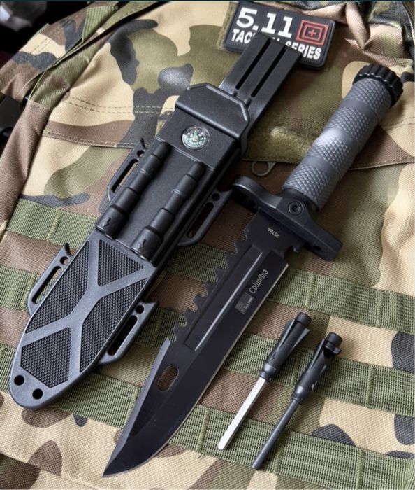 Тактическият нож+компас+кремък+точило Байонет CS GO M9 USA