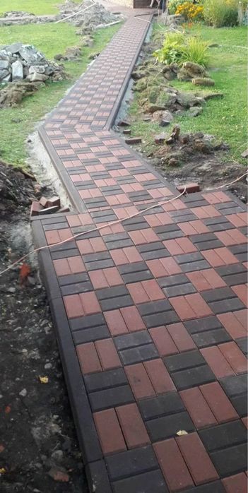 Укладка тротуарной плитки