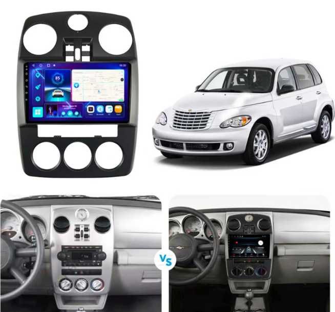 9-инчова мултимедия за Chrysler PT Cruiser (2002–2010) Подарък камера