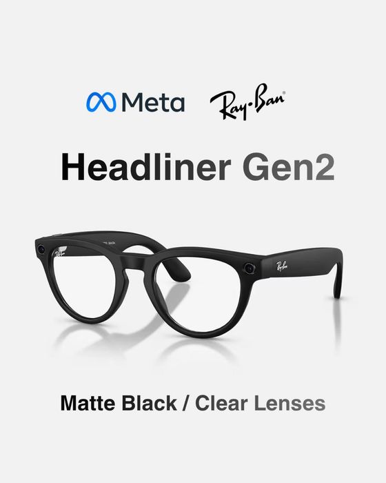 Rayban Meta Headliner Gen2 Matte Black