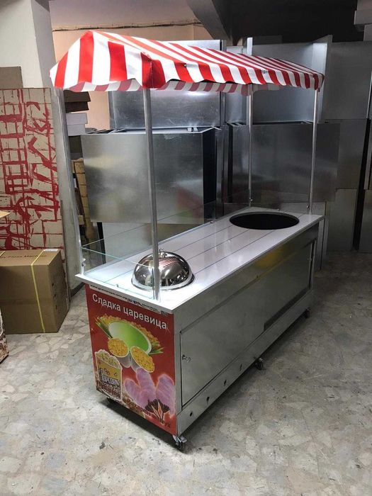 Колички за царевица на пара