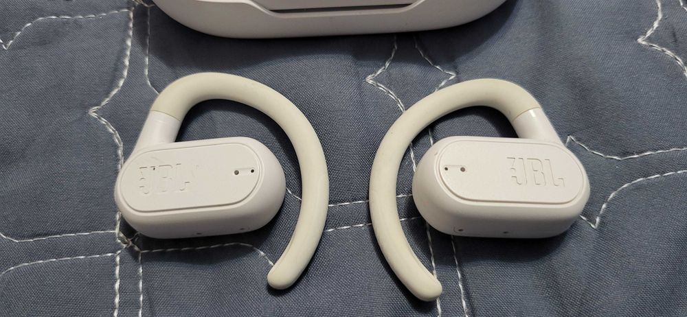 Casti JBL Soundgear Sense, True wireless, Bluetooth, Open-ear, alb