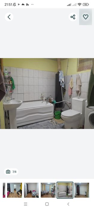 Продается. 1 сот. 3 комнаты паркентский.  50500 уе