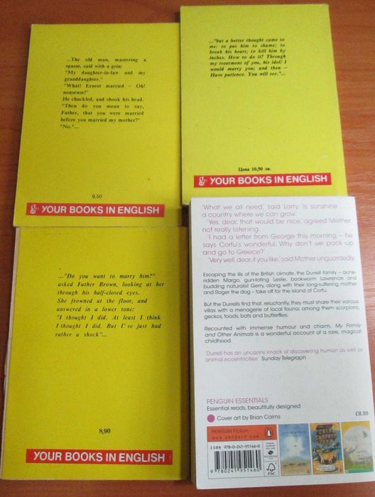 Книги на английски език – M.Twain, J.London, О’Henry, E. Hemingway...