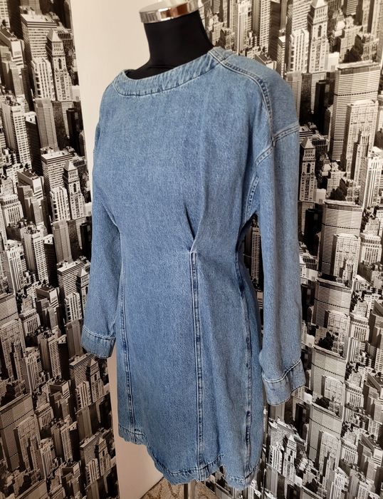 Rochie Zara denim albastru/blugi